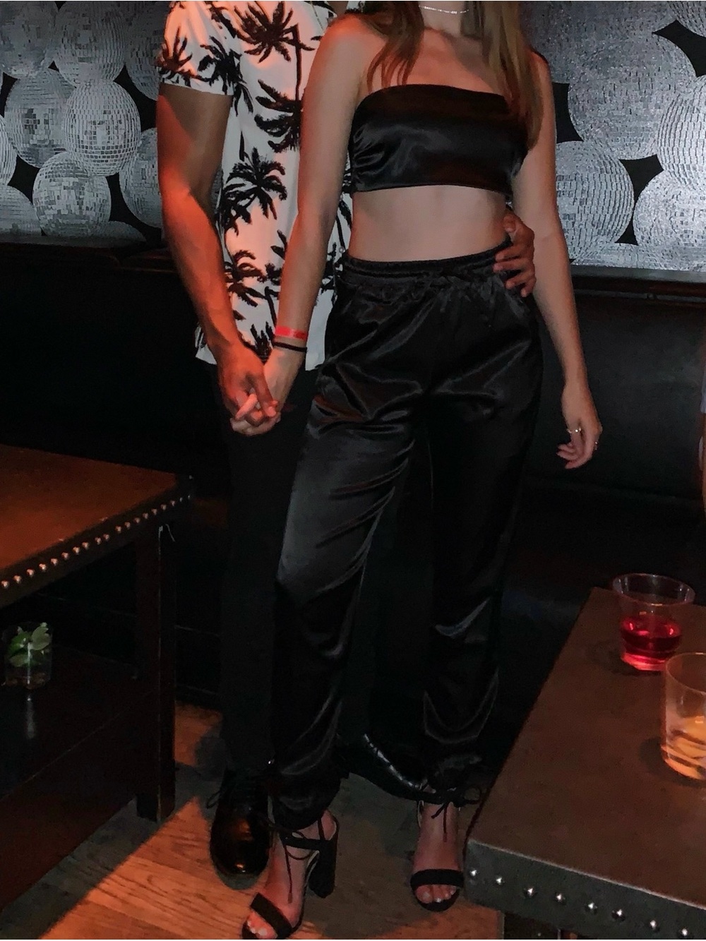 Tube top & pants set